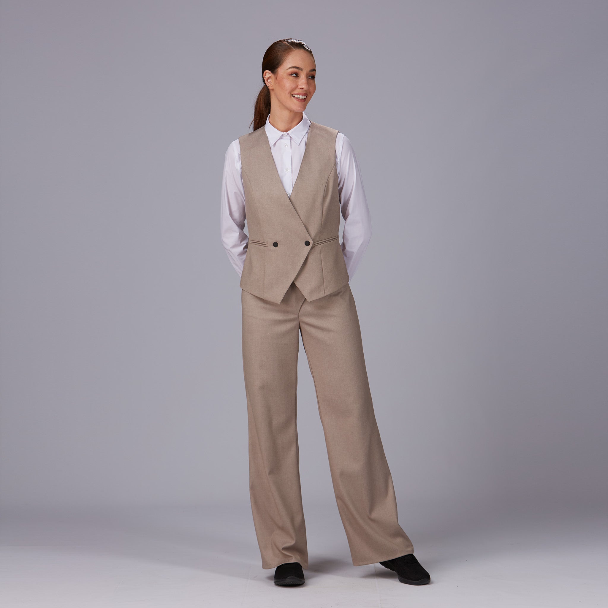 Gary's Wrap pantalon travail femme Marino croisé stretch