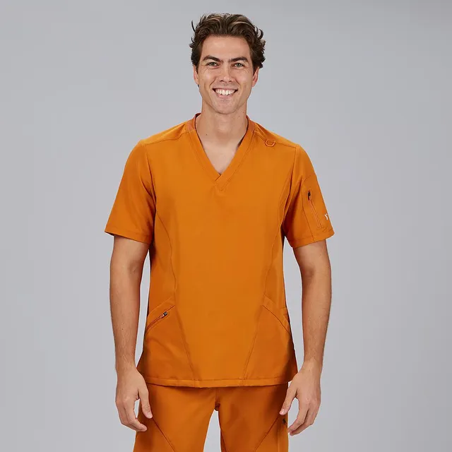 GARY'S Ruben Blouse Médicale Noire Homme - Col V Manches Courtes
