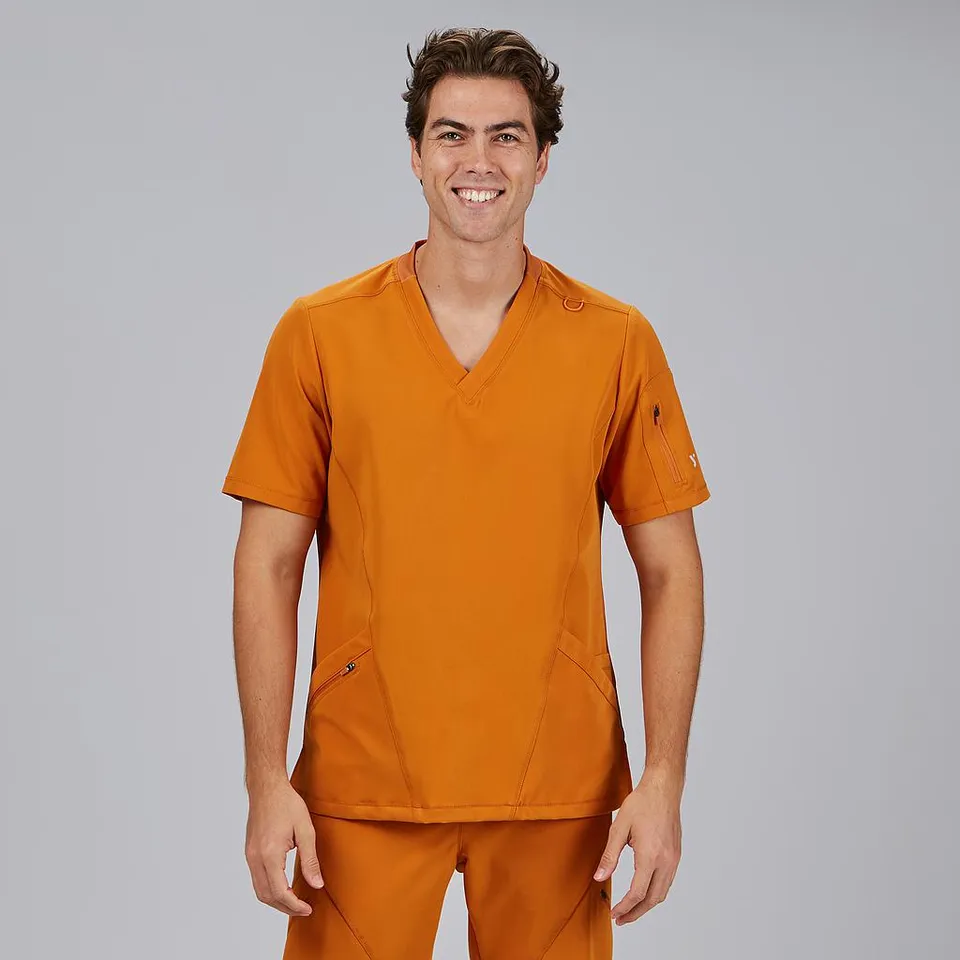 GARY'S Ruben Blouse Médicale Noire Homme - Col V Manches Courtes