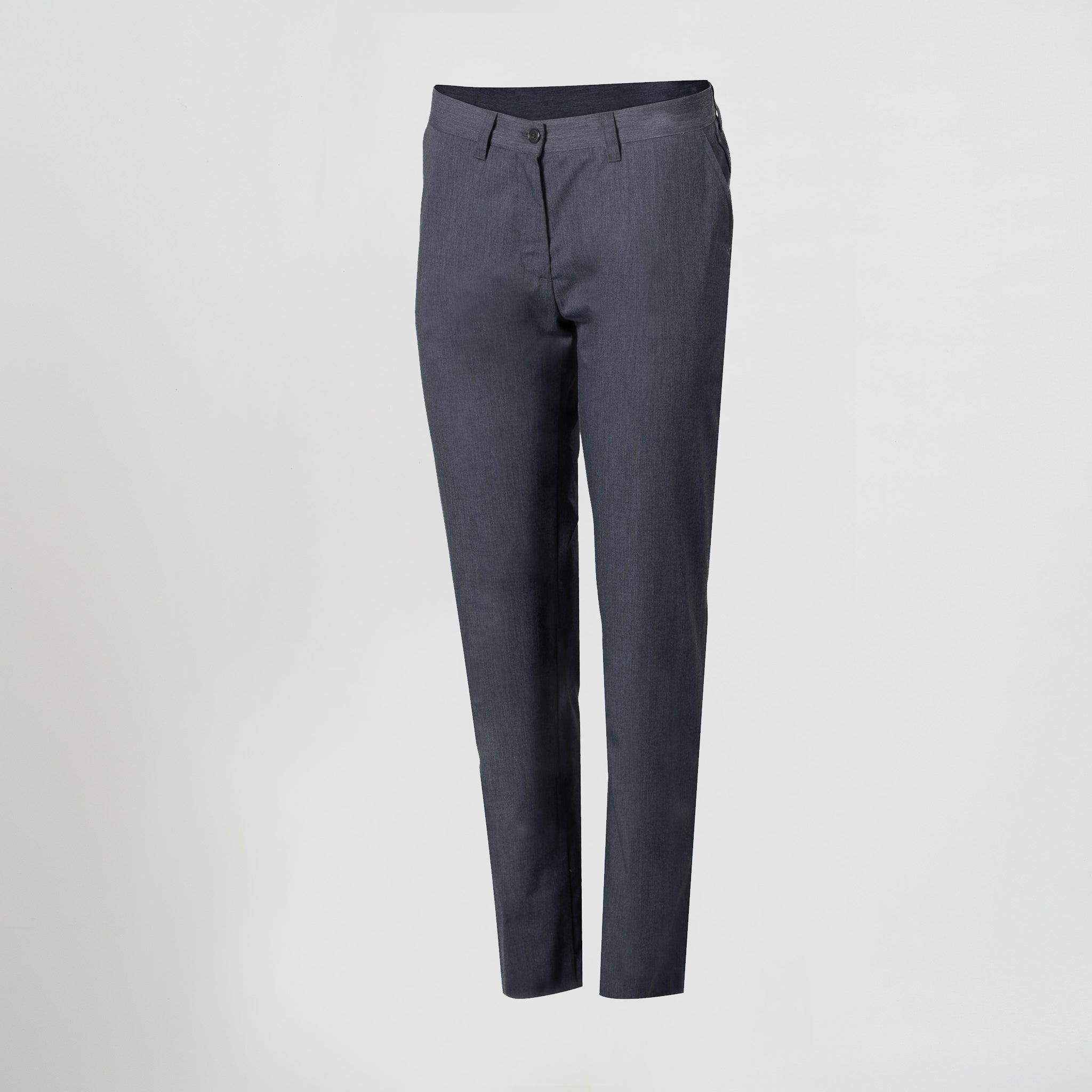 GARY'S Chino Pantalon femme gris stretch slim
