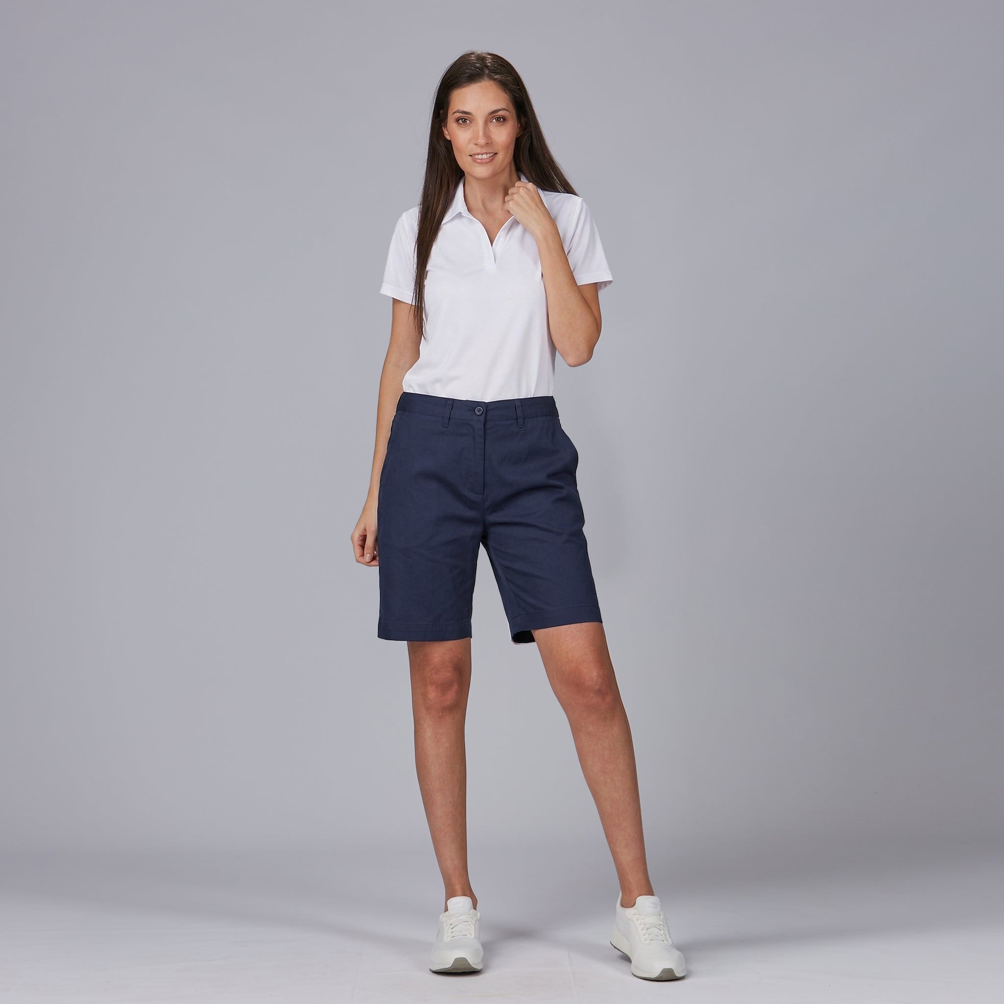 GARY'S Bermuda short de travail blanc femme été