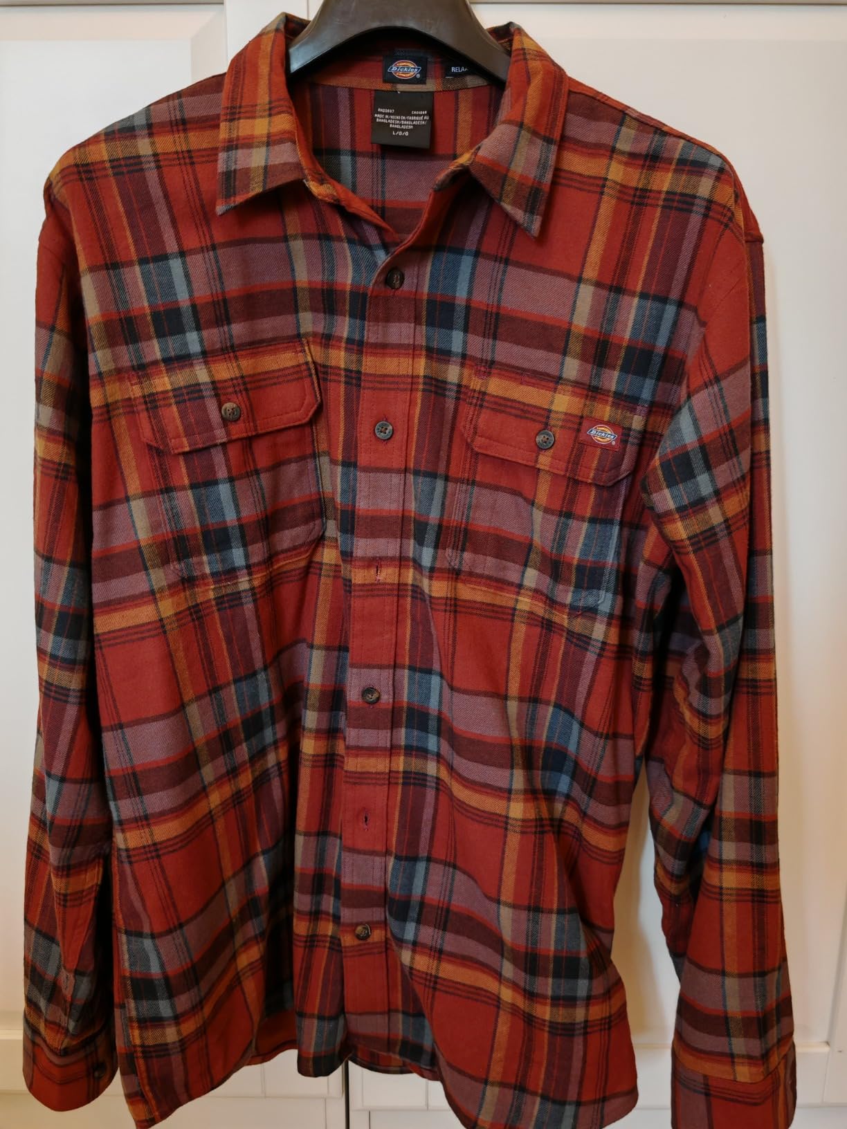 Dickies Flex Flannel chemise flanelle homme manches longues carreaux