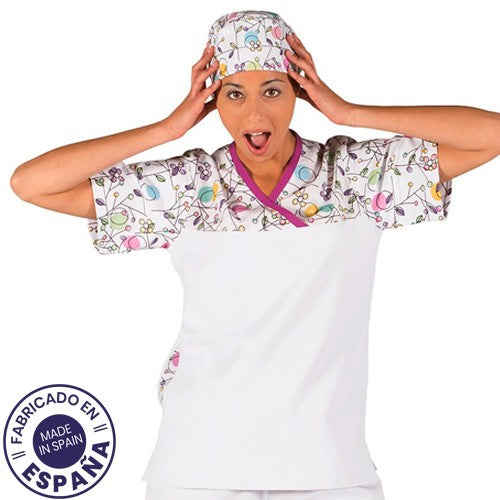Enfermania Ropa blouse col V microfibre tailles XS-2XL