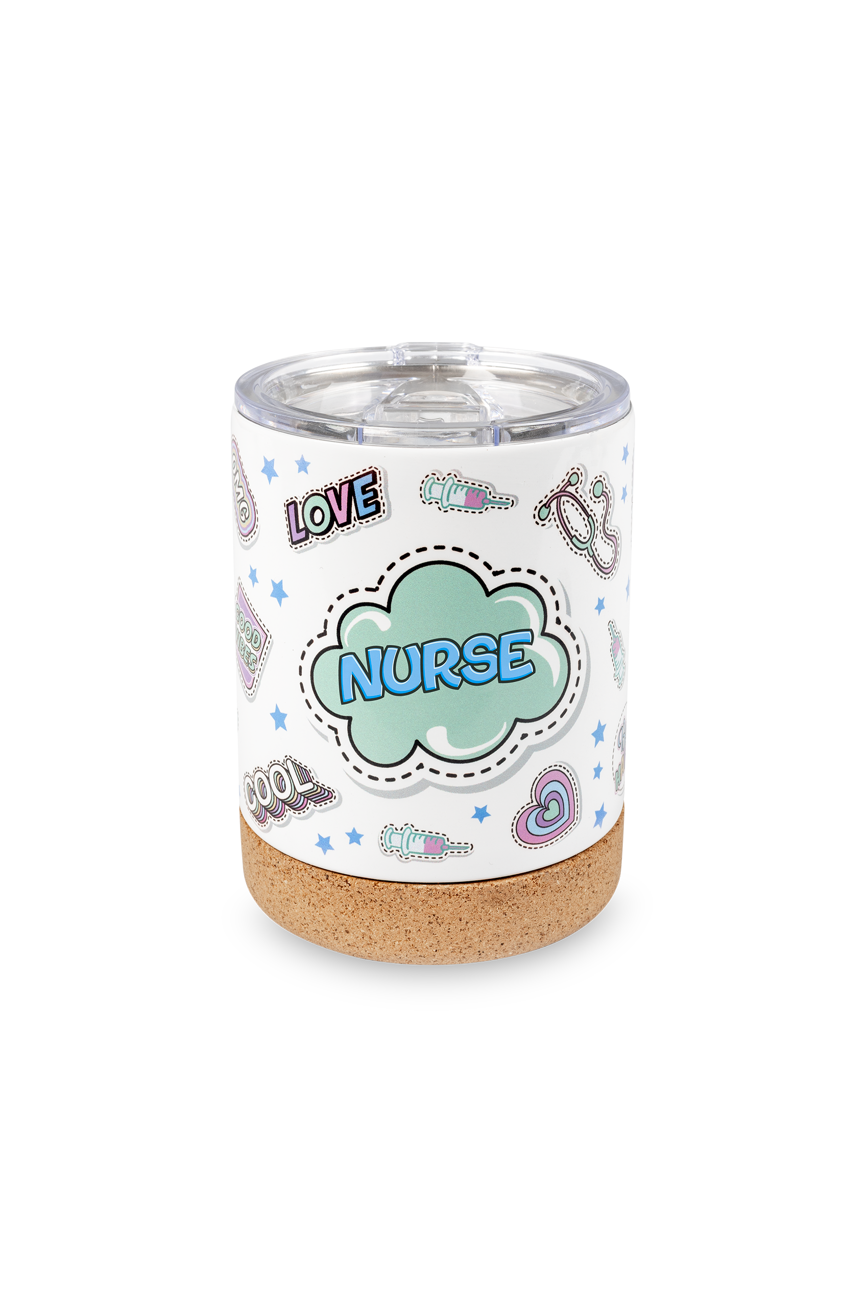 Enfermania Stickers mug thermique inox 330 ml base liège