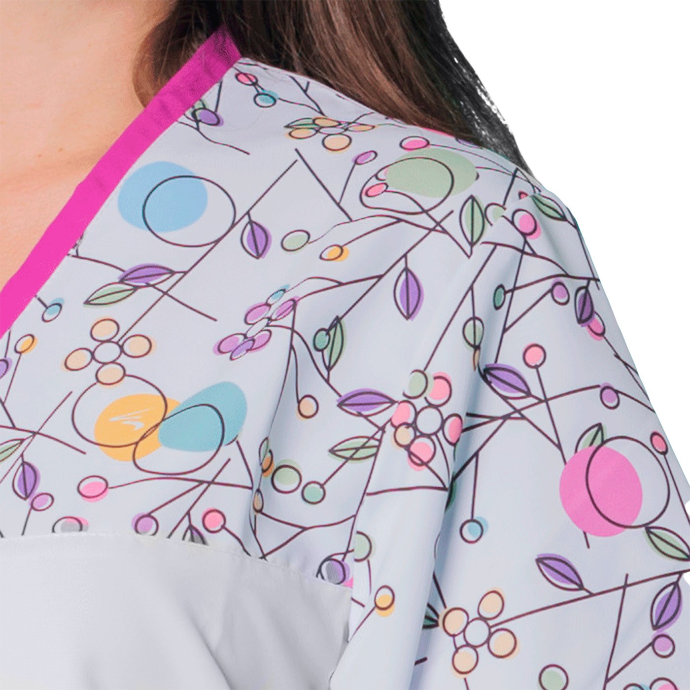 Enfermania Ropa blouse col V microfibre tailles XS-2XL