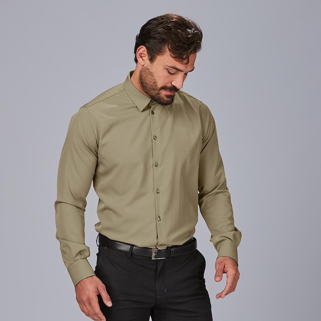 GARY'S Niccolo chemise homme slim marine coton stretch