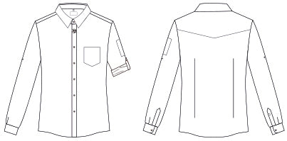 Gary's Mattia Chemise Homme Denim Slim Manches Longues