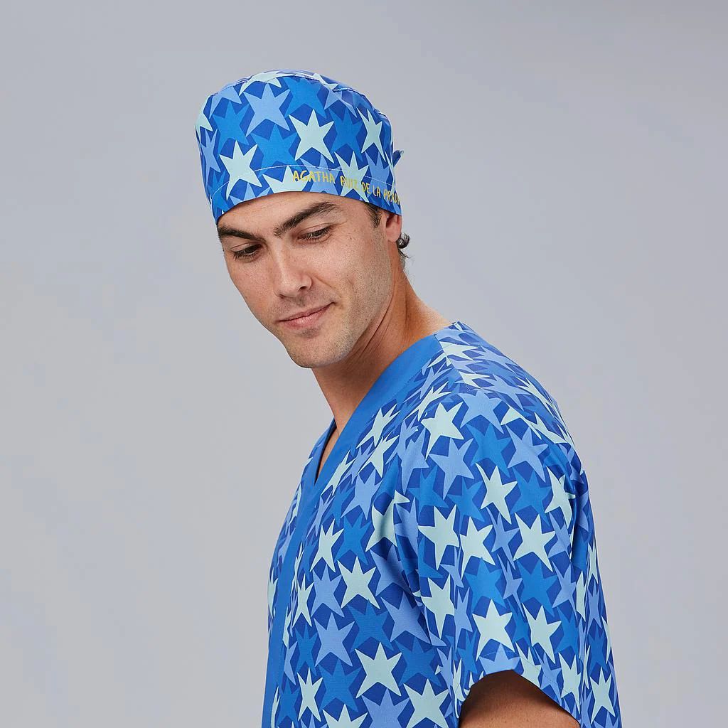 GARY'S Agatha calot chirurgien Cuore bleu microfibre