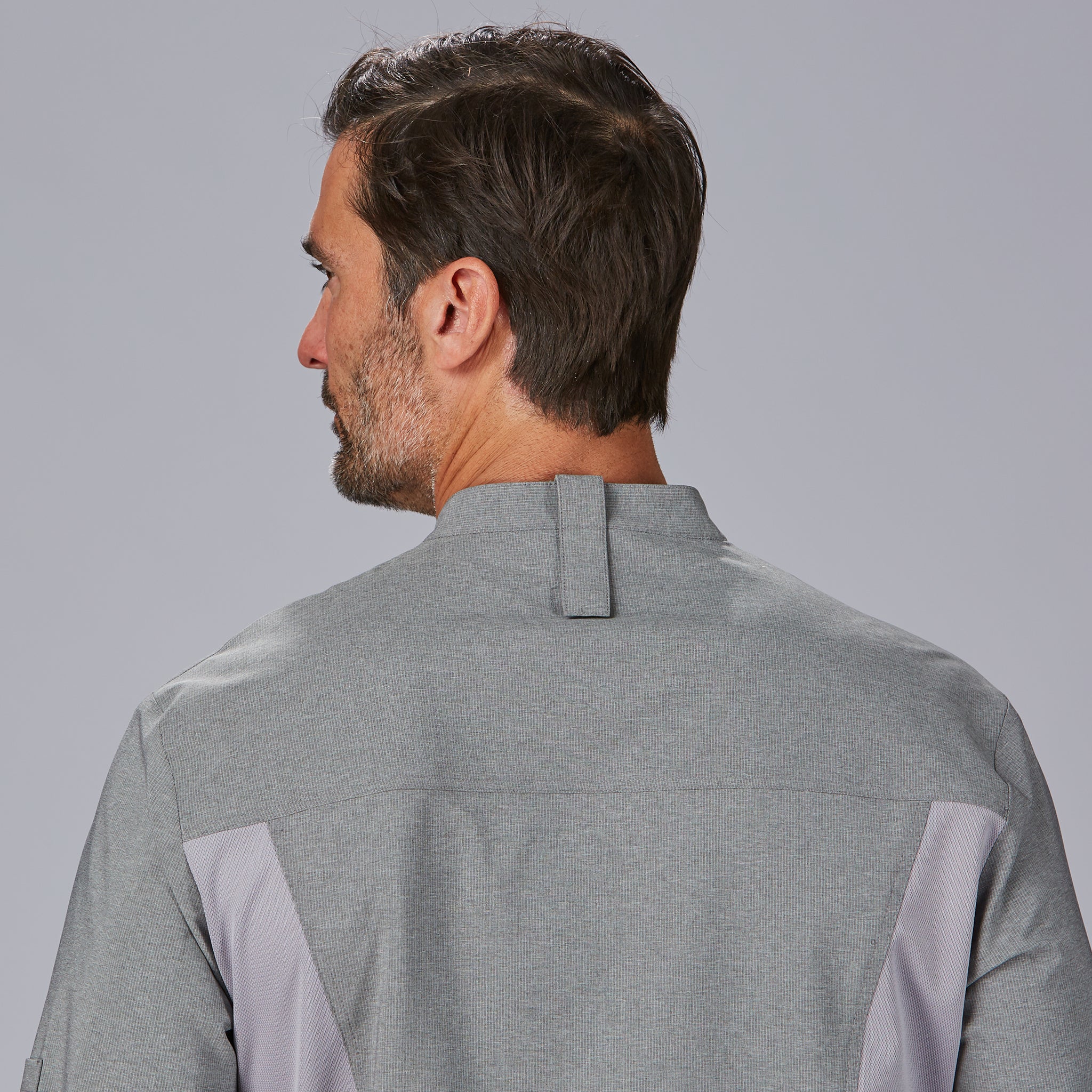 GARY'S Lorca veste cuisinier gris perle bi-extensible