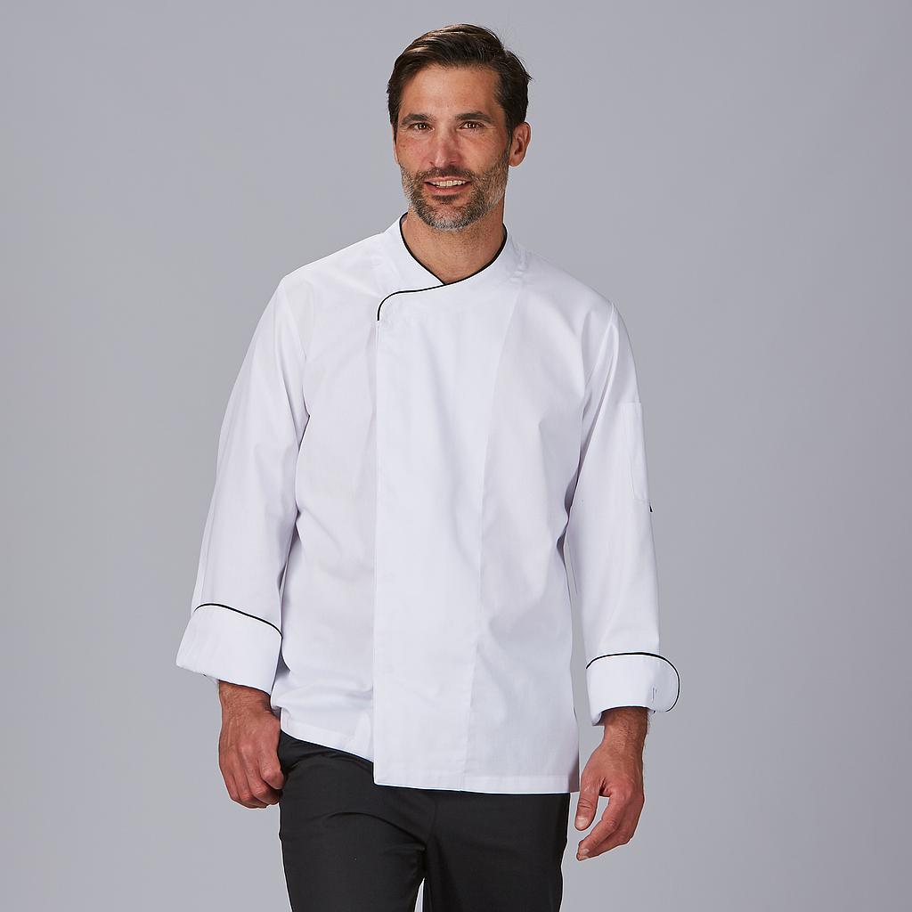 GARY'S Abad veste cuisine homme noire croisée respirante