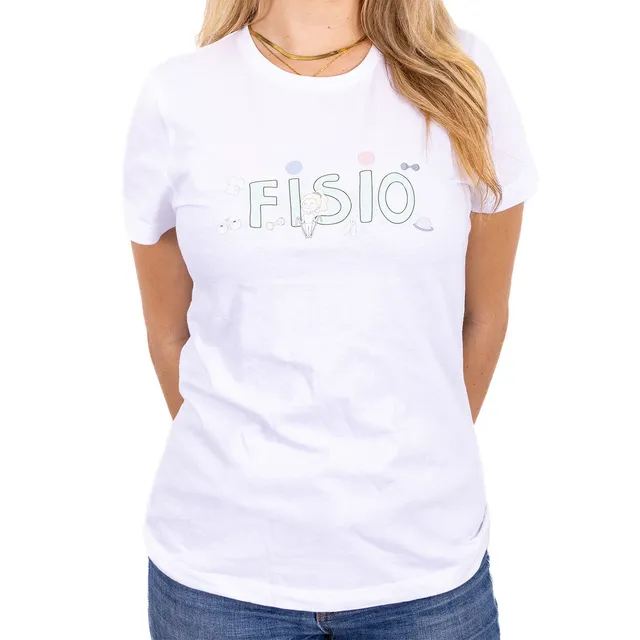 Enfermania Ropa T-shirt unisexe Fisio pastel blanc M