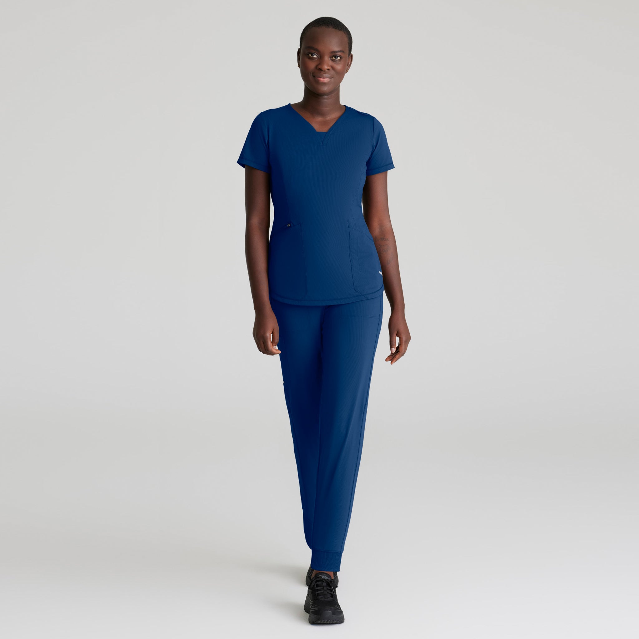 Gary's Serene Top blouse médicale noir stretch