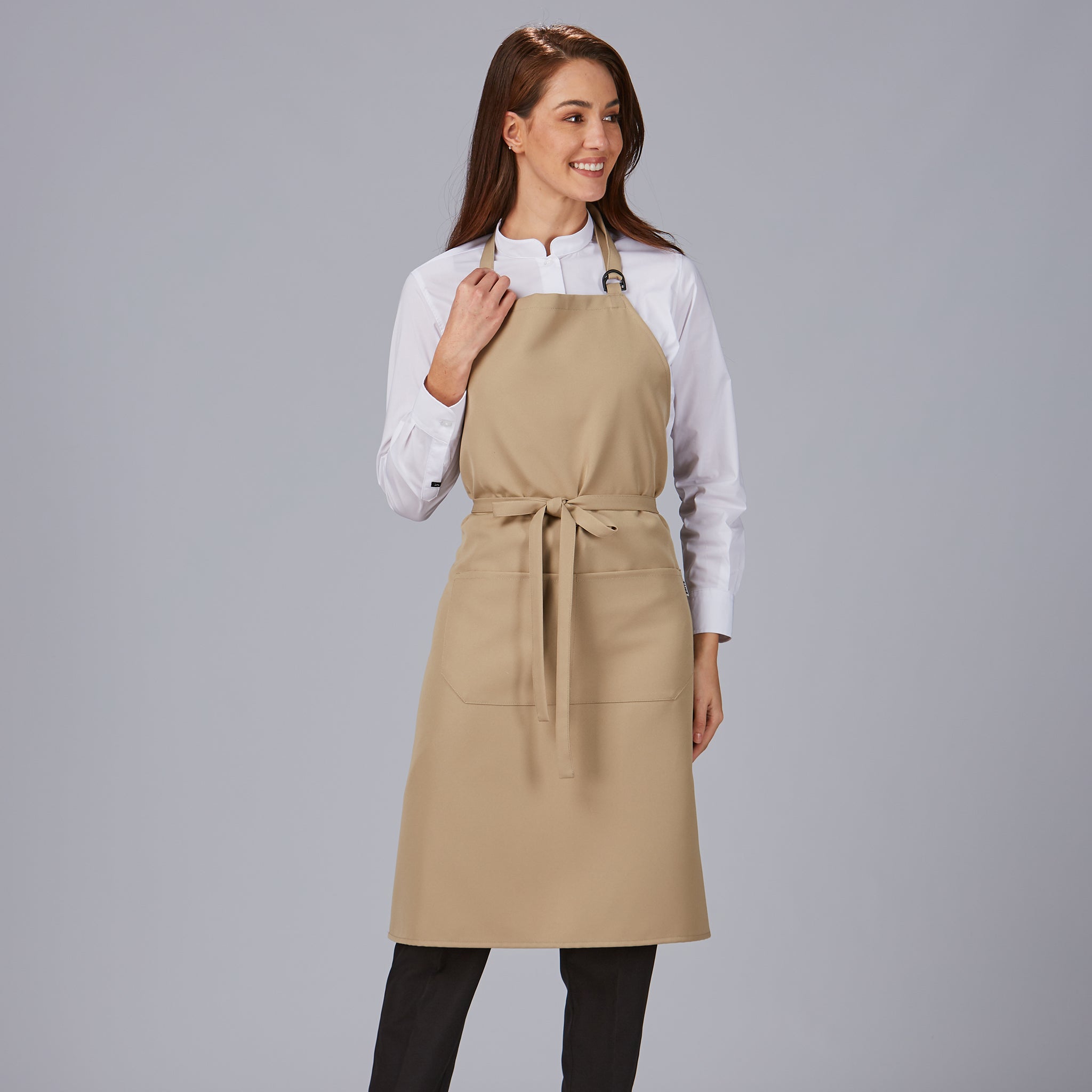 Gary's Aprons Tablier Bavette Noir 90x75 cm Poche Polyester