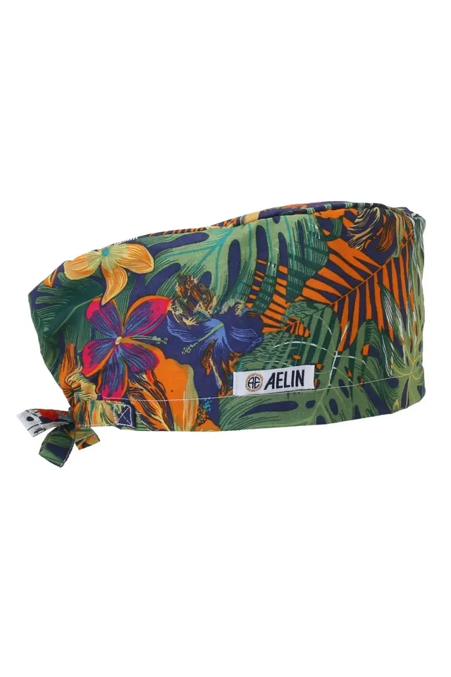 Aelin Paris Calot Bloc Couvrant Bleu Marine Feuilles