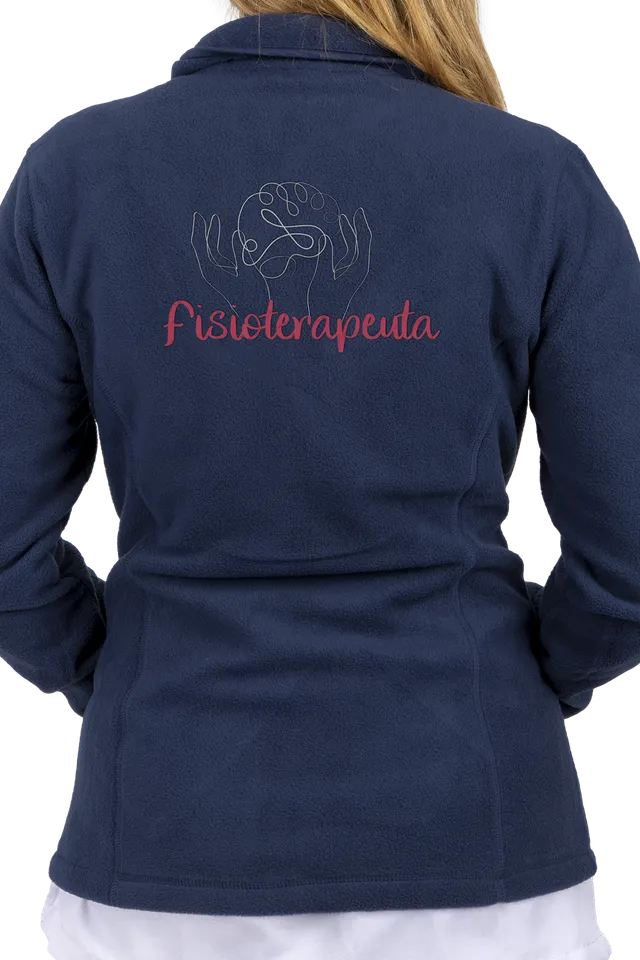 Enfermania Ropa veste polaire femme kiné personnalisée