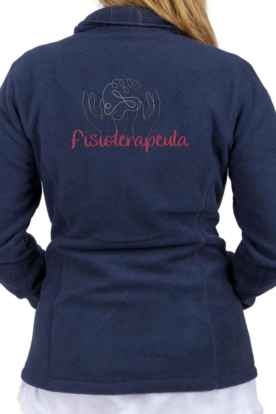Enfermania Ropa veste polaire femme kiné personnalisée