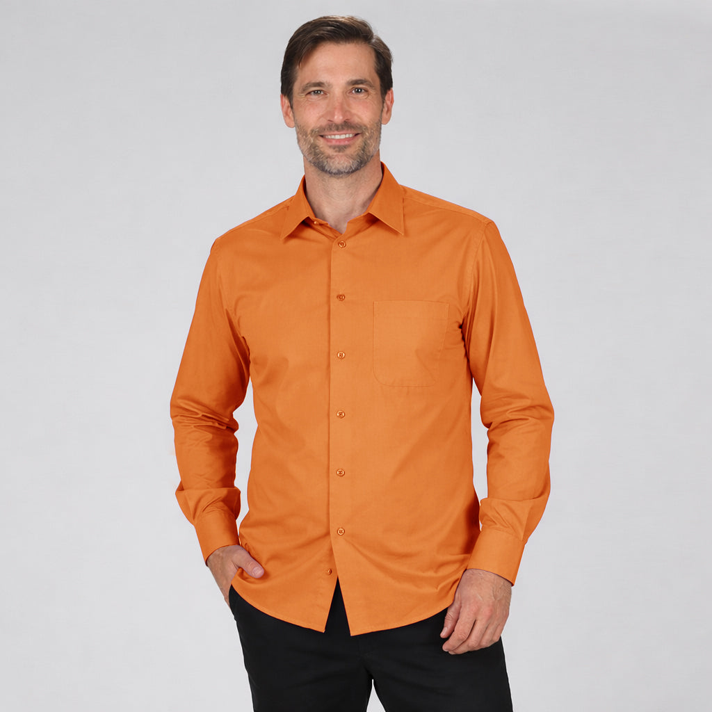 GARY'S chemise homme manches longues 1 poche noir