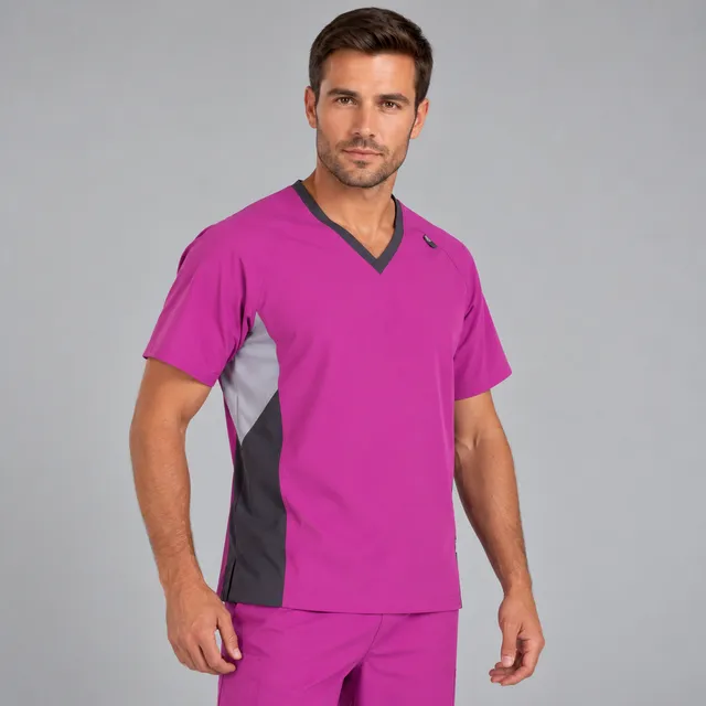 Gary's Alan Veste Médicale Homme Turquoise Microfibre