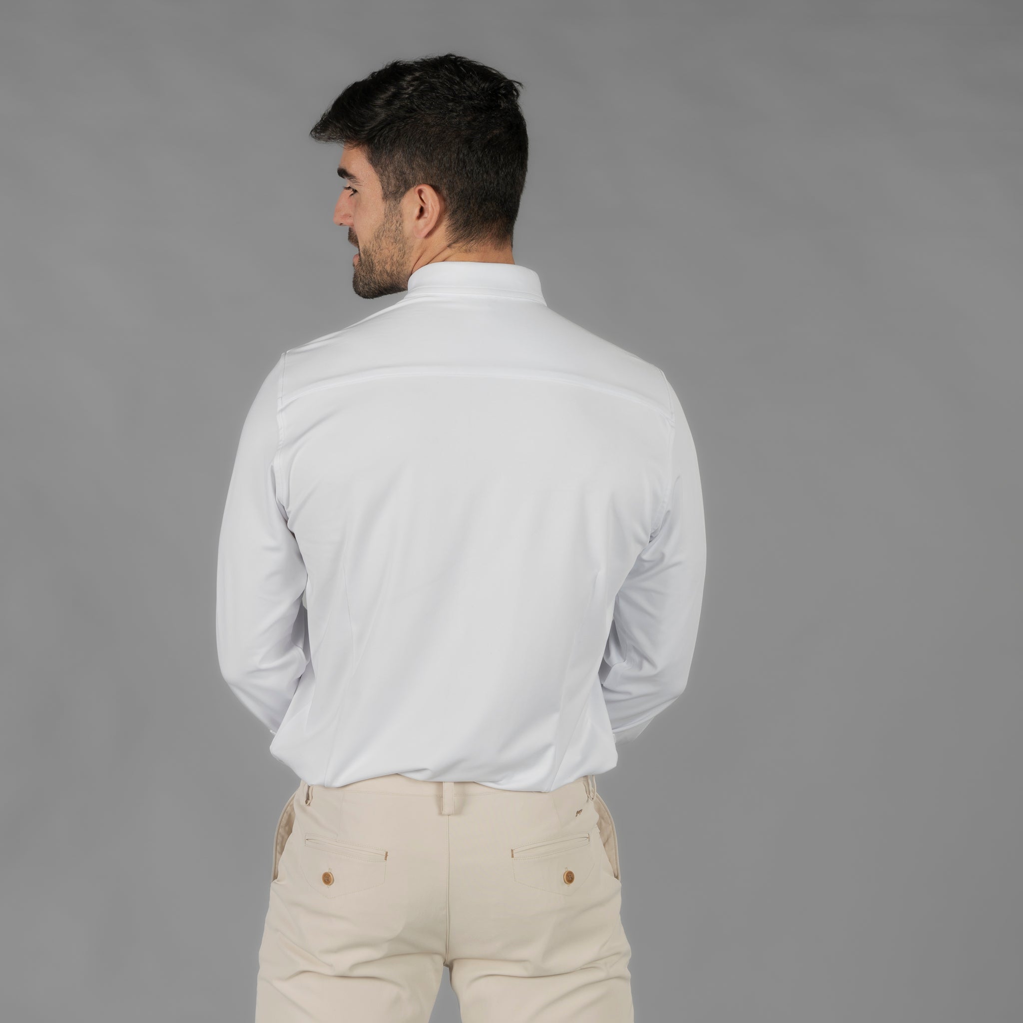 Gary's Luzon chemise travail homme noire manches longues
