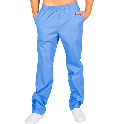 Enfermania Ropa pantalon médical classique blanc ceinture élastique