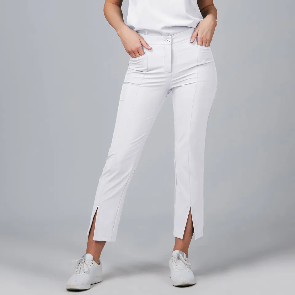 GARY'S Pants pantalon médical femme noir fente cheville