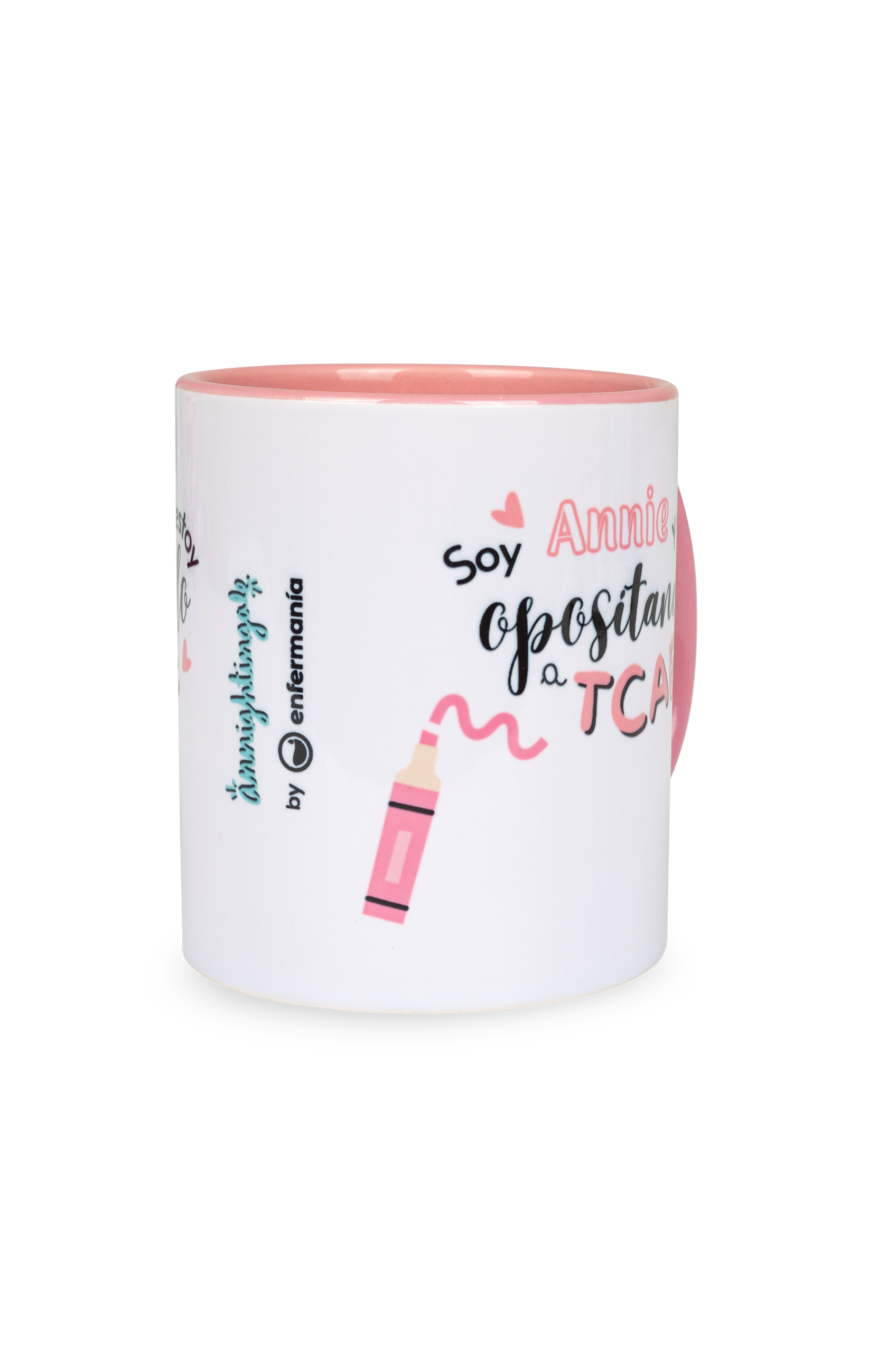 Enfermania Opositando TCAE mug céramique rose 350 ml