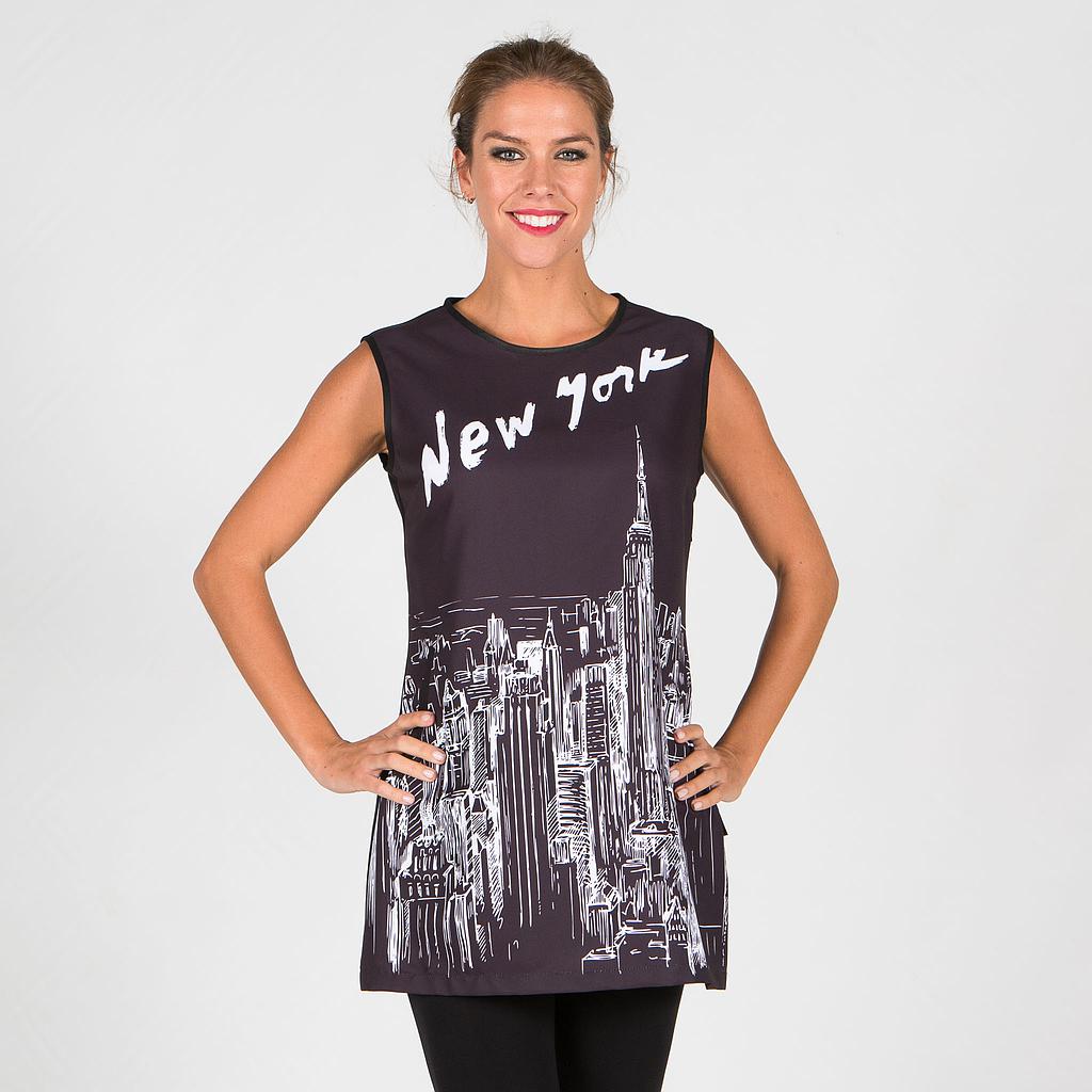 GARY'S Dresses robe Tulipan femme sans manches tour Eiffel