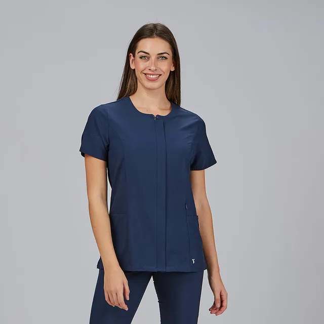 Gary's Jana Blouse Femme Col Carré Noire Stretch