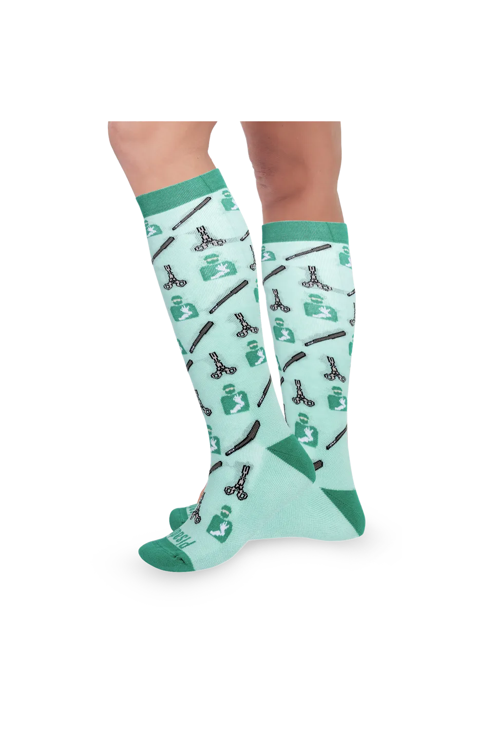 Enfermania Sin Anestesia chaussettes compression vertes 40-42