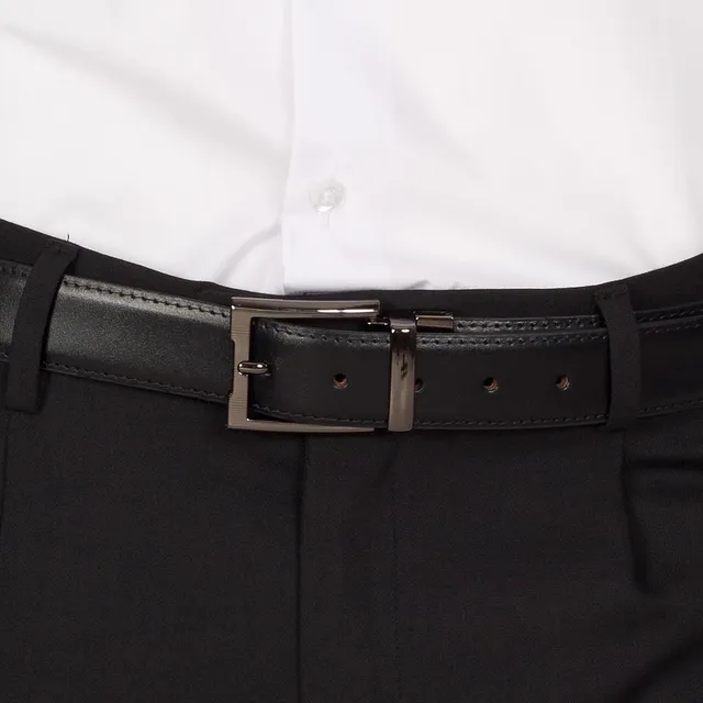 Gary's Add-Ons ceinture cuir réversible noir