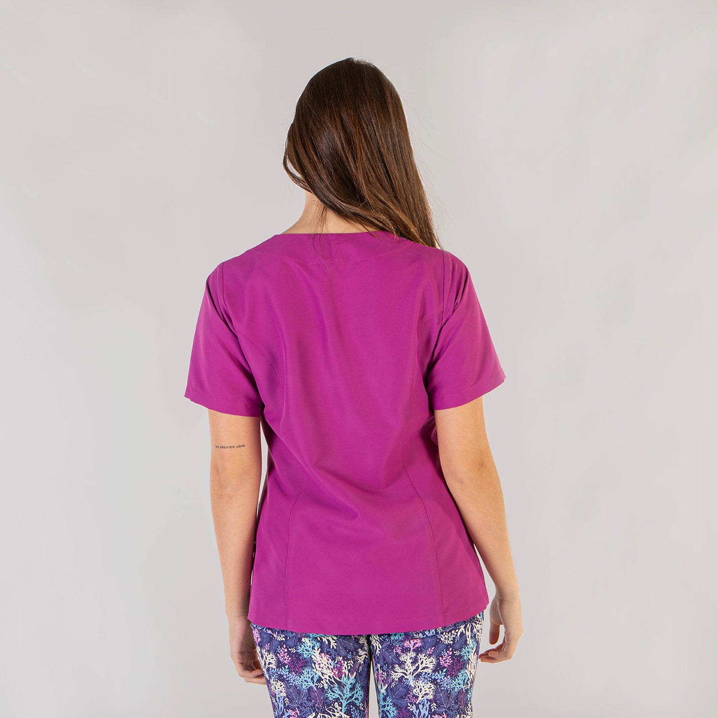 Gary's Zaida Blouse Médicale Femme Malva Manches Courtes