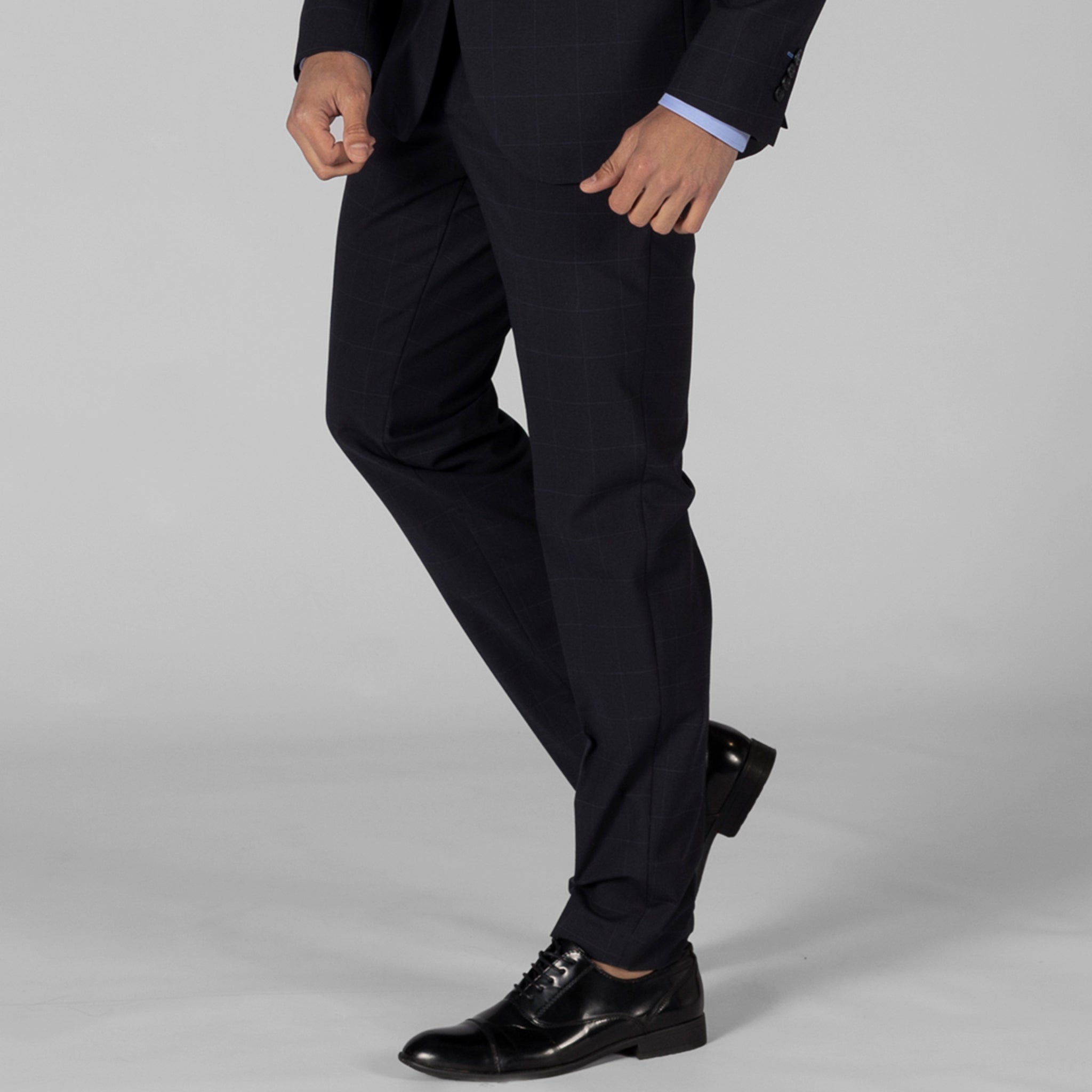 Gary's Pants pantalon tailleur marine sans pinces 46