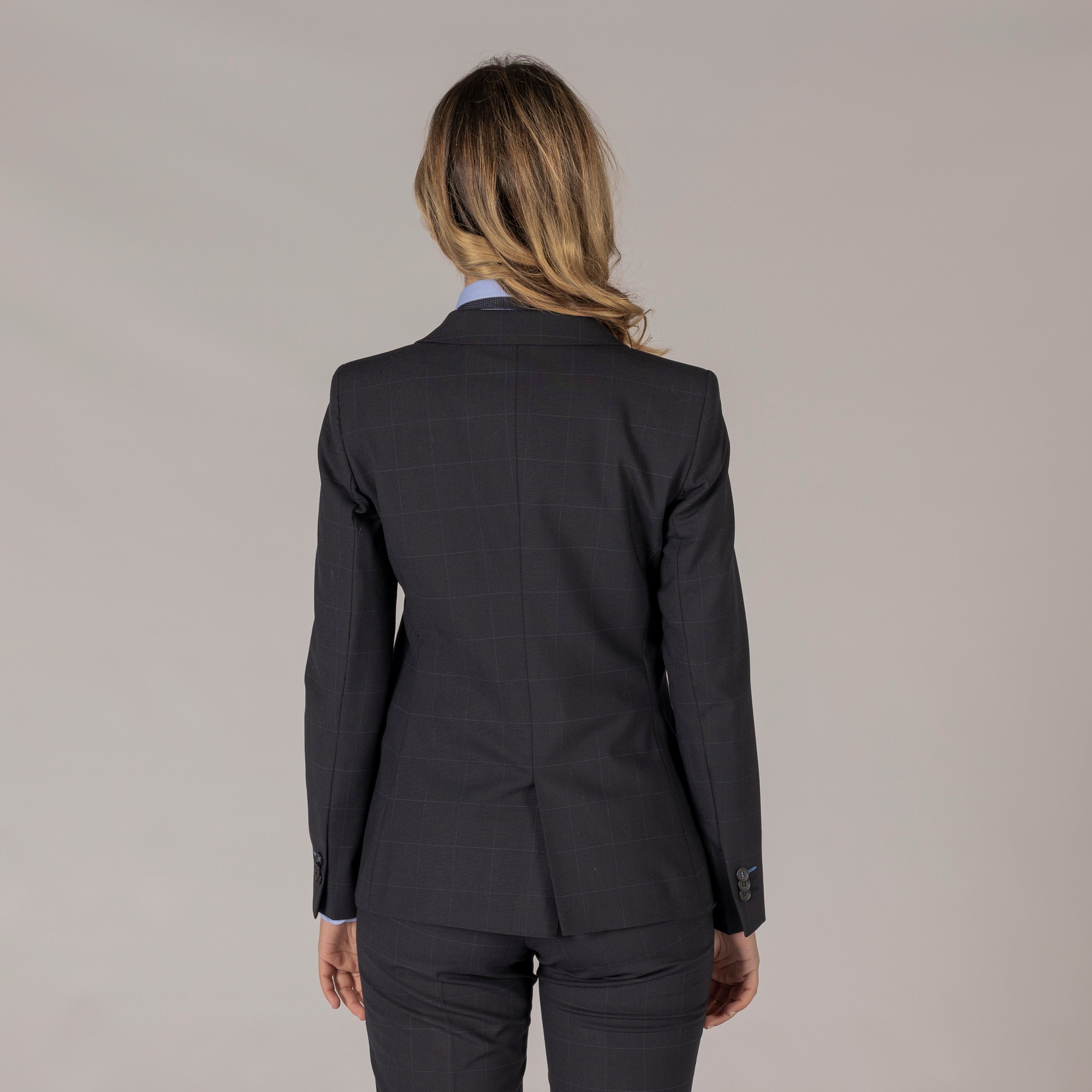 Gary's Jackets Blazer Femme Marine 2 Boutons Trip Taille 42