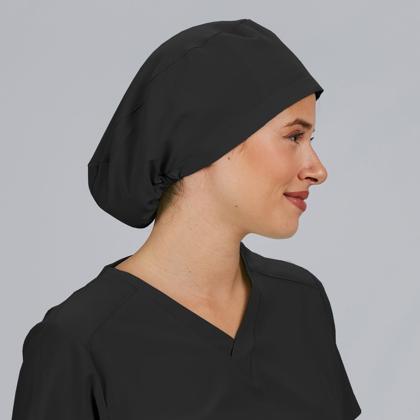 Gary's Calot Chirurgien Noir Bonnet Médical Élastique Microfibre