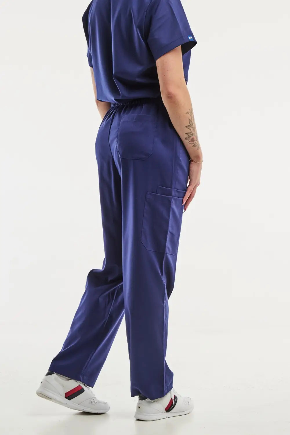 Aelin EMMA Pantalon médical Bleu Marine Femme stretch