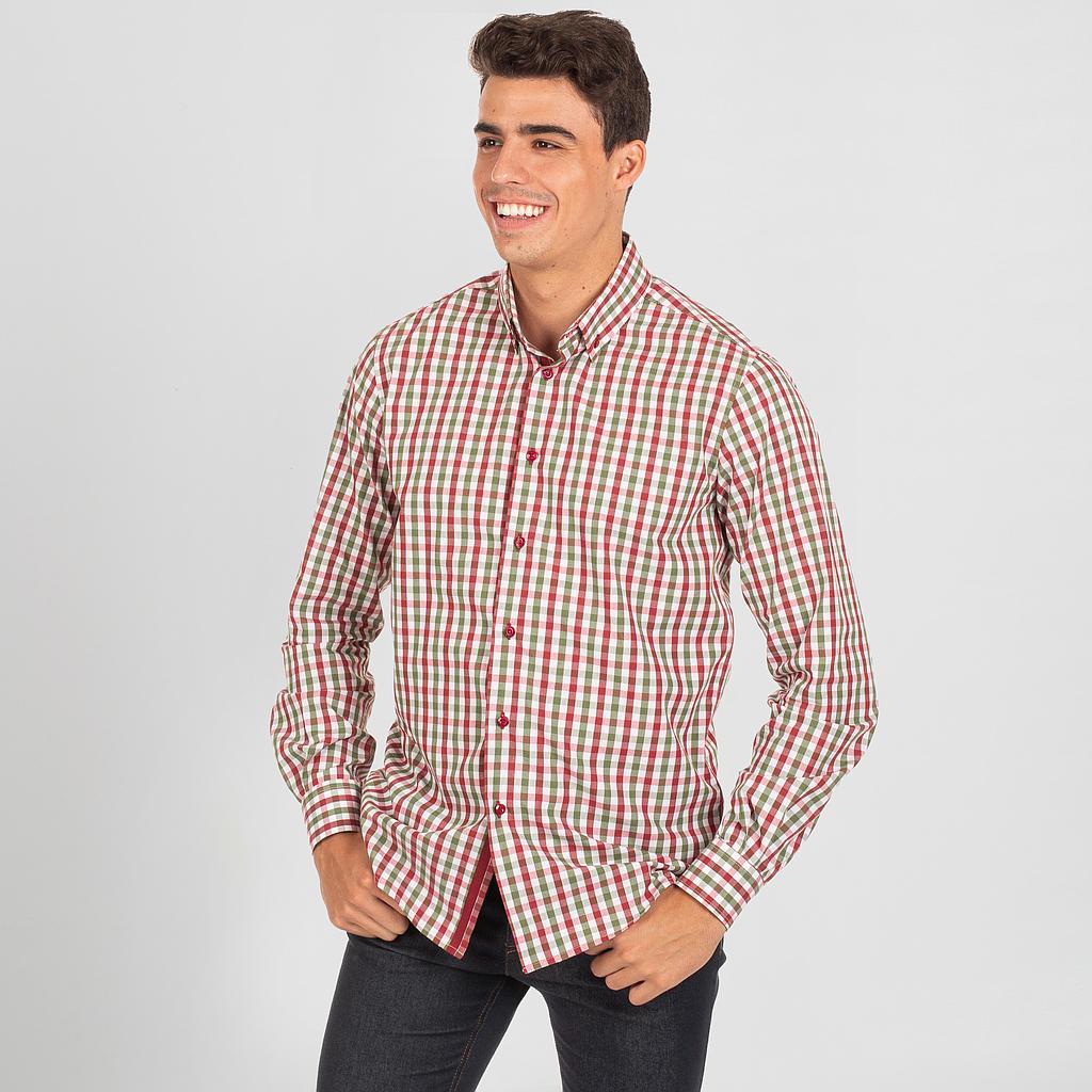 Gary's Vicenzo Chemise homme vichy slim marine