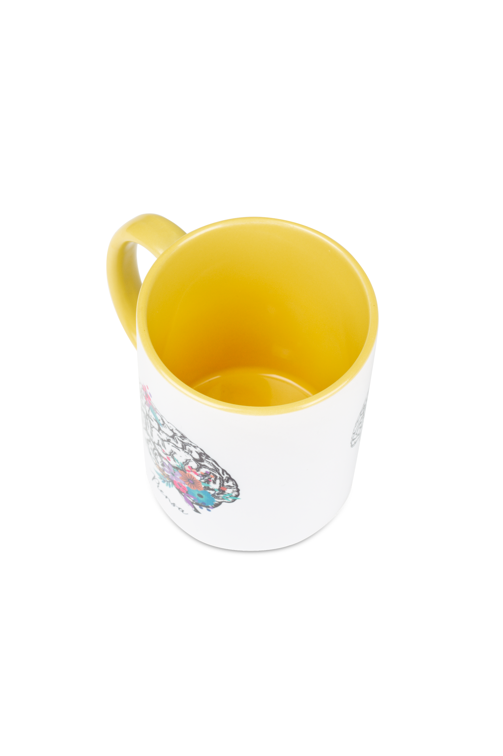 Enfermania Regalos Cerebro tasse céramique jaune 350 ml