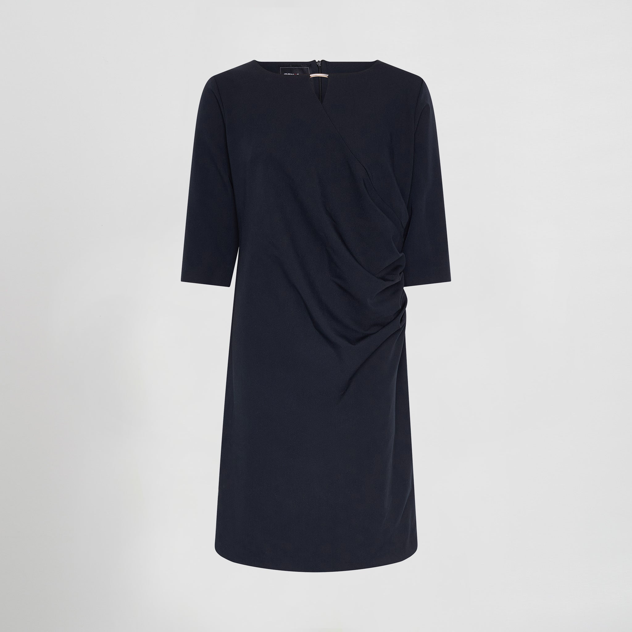 Gary's Trivial robe travail femme noire drapée stretch