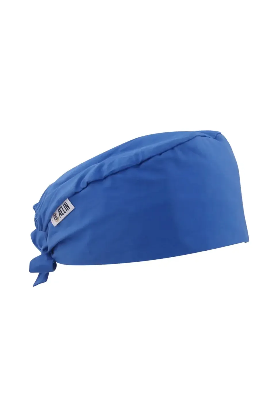 Aelin Paris calot médical bleu royal coton cheveux courts