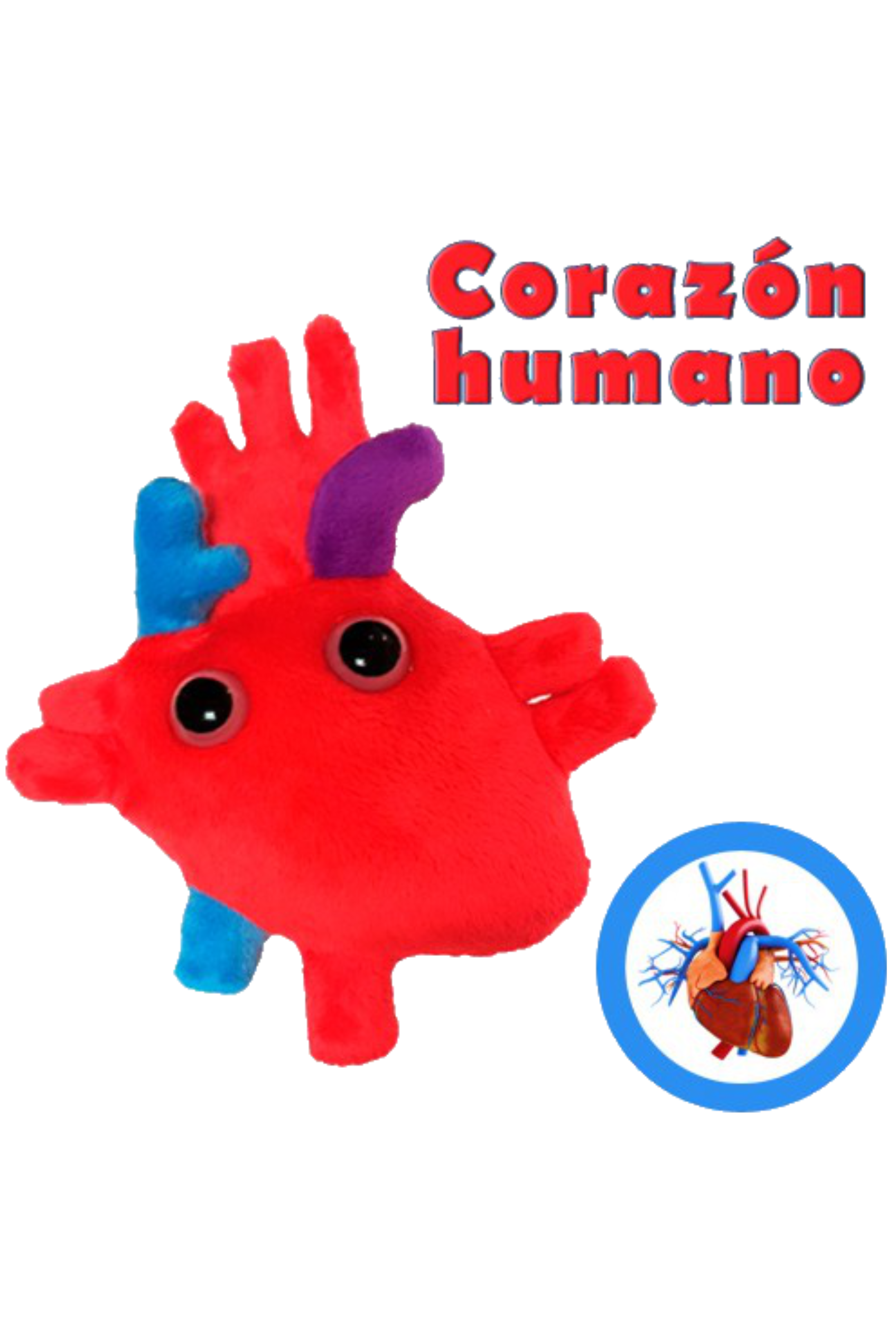 Enfermania Giantmicrobes Peluche Cœur Échelle 1:1