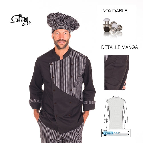 Gary's Chef Jackets Adonis veste cuisine noire
