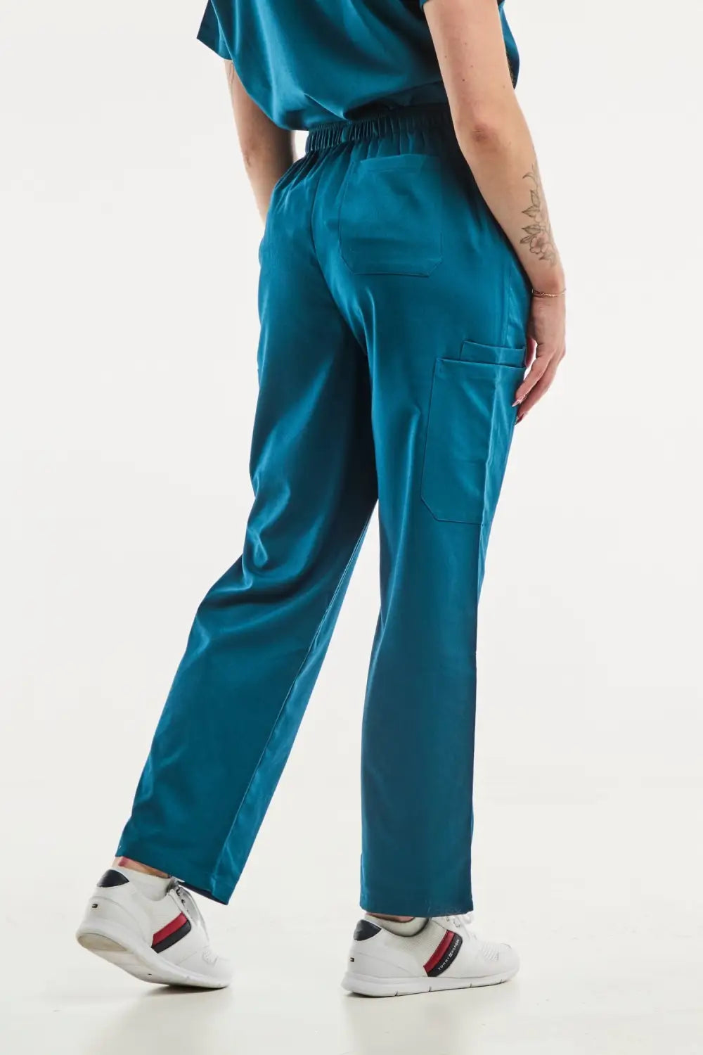 Aelin Emma Vert Turquoise pantalon médical femme poches