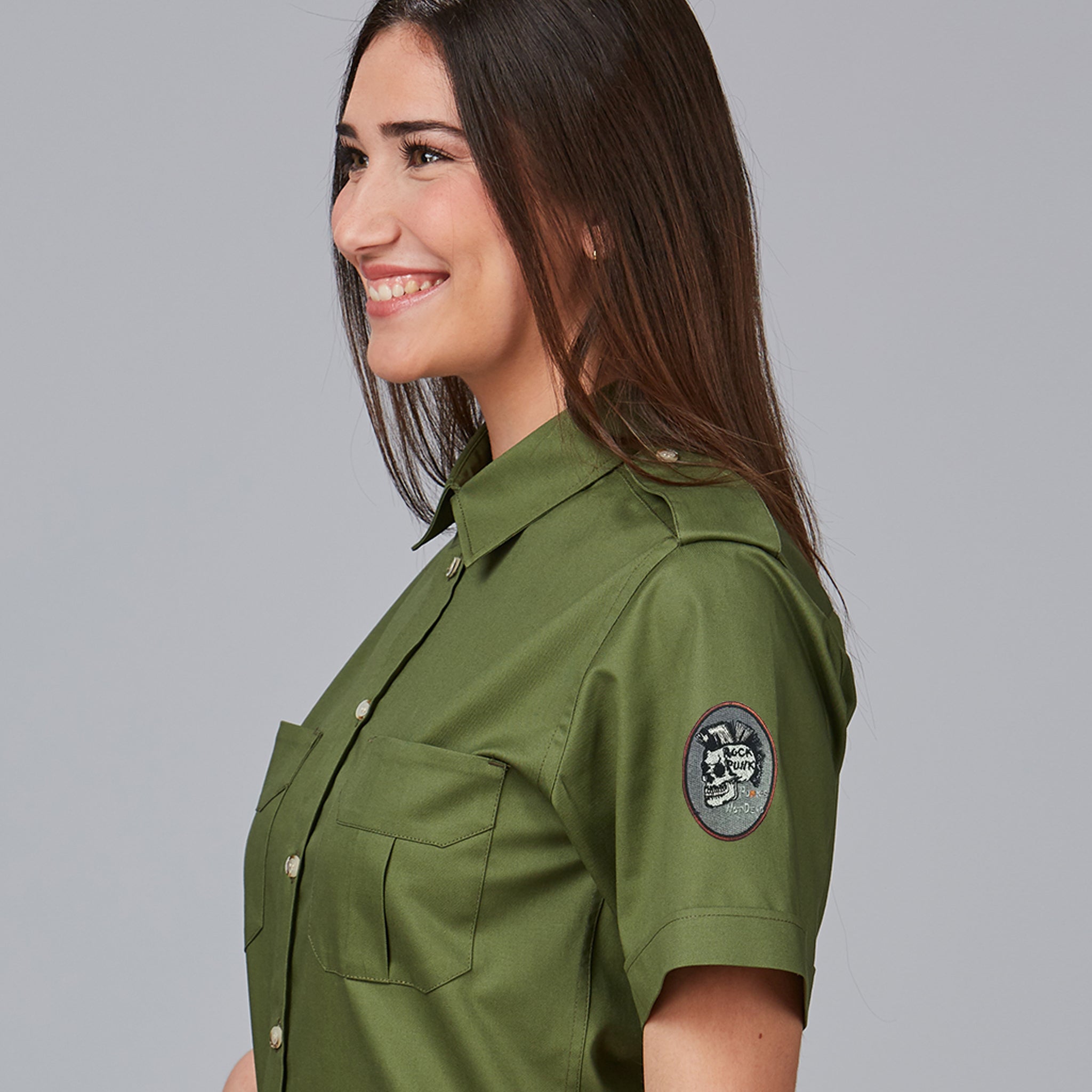Gary's Add-Ons Rock Punk Shield écusson estampado thermocollant
