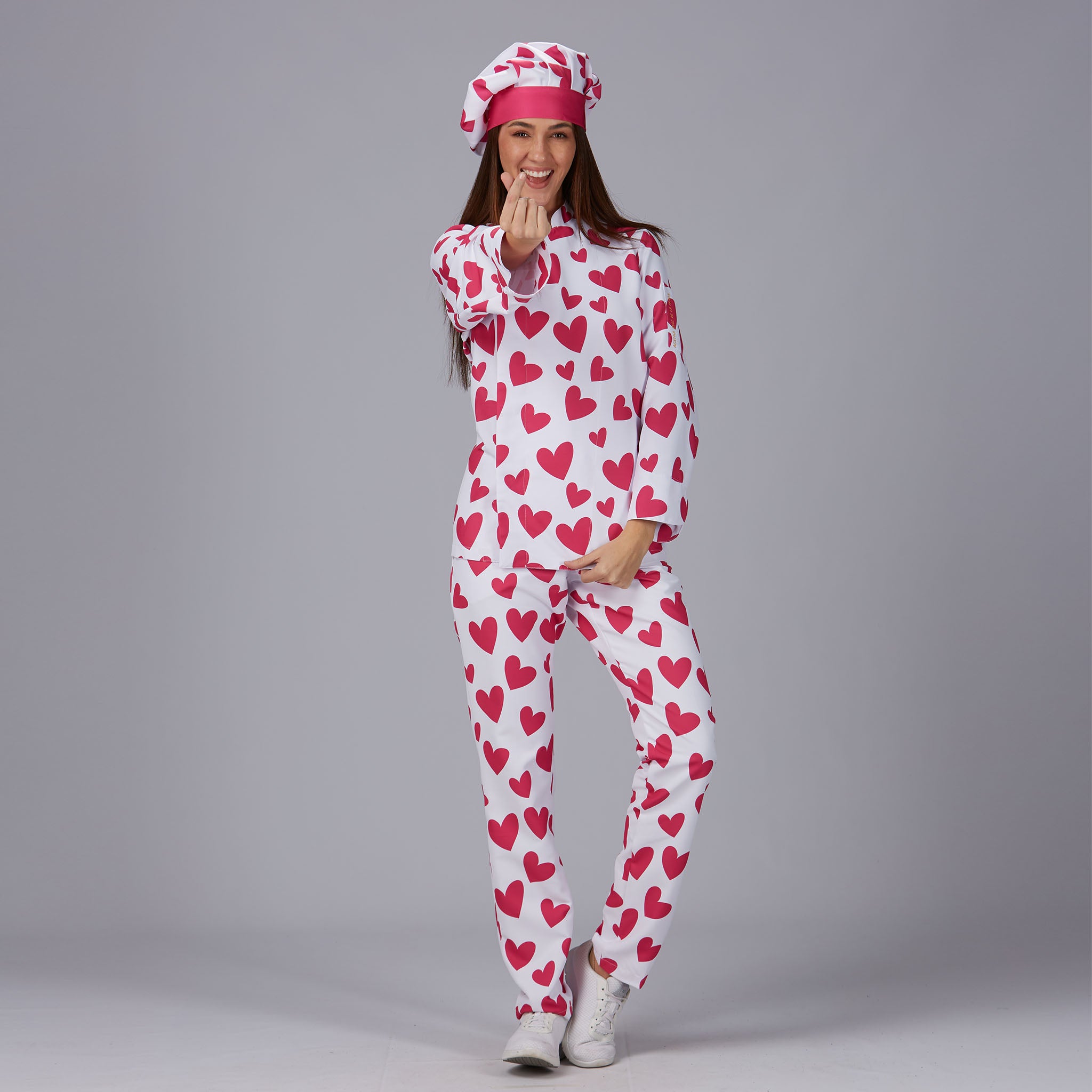 Gary's Agatha Pantalon travail unisexe Cuore Rosa