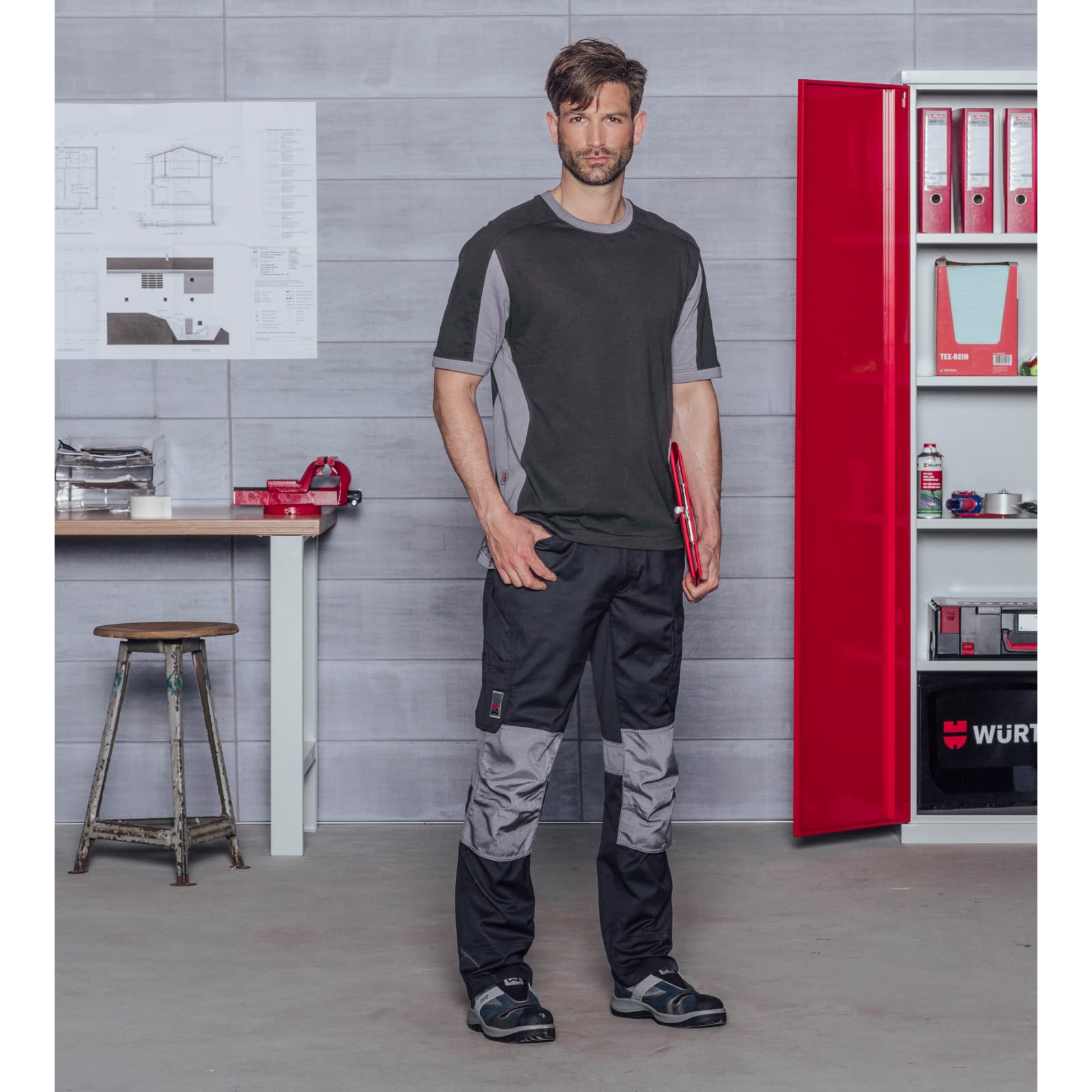 Würth MODYF Cetus tee-shirt anthracite/gris L respirant