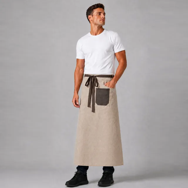 Gary's Atacama tablier bistrot long beige 89x92 cm
