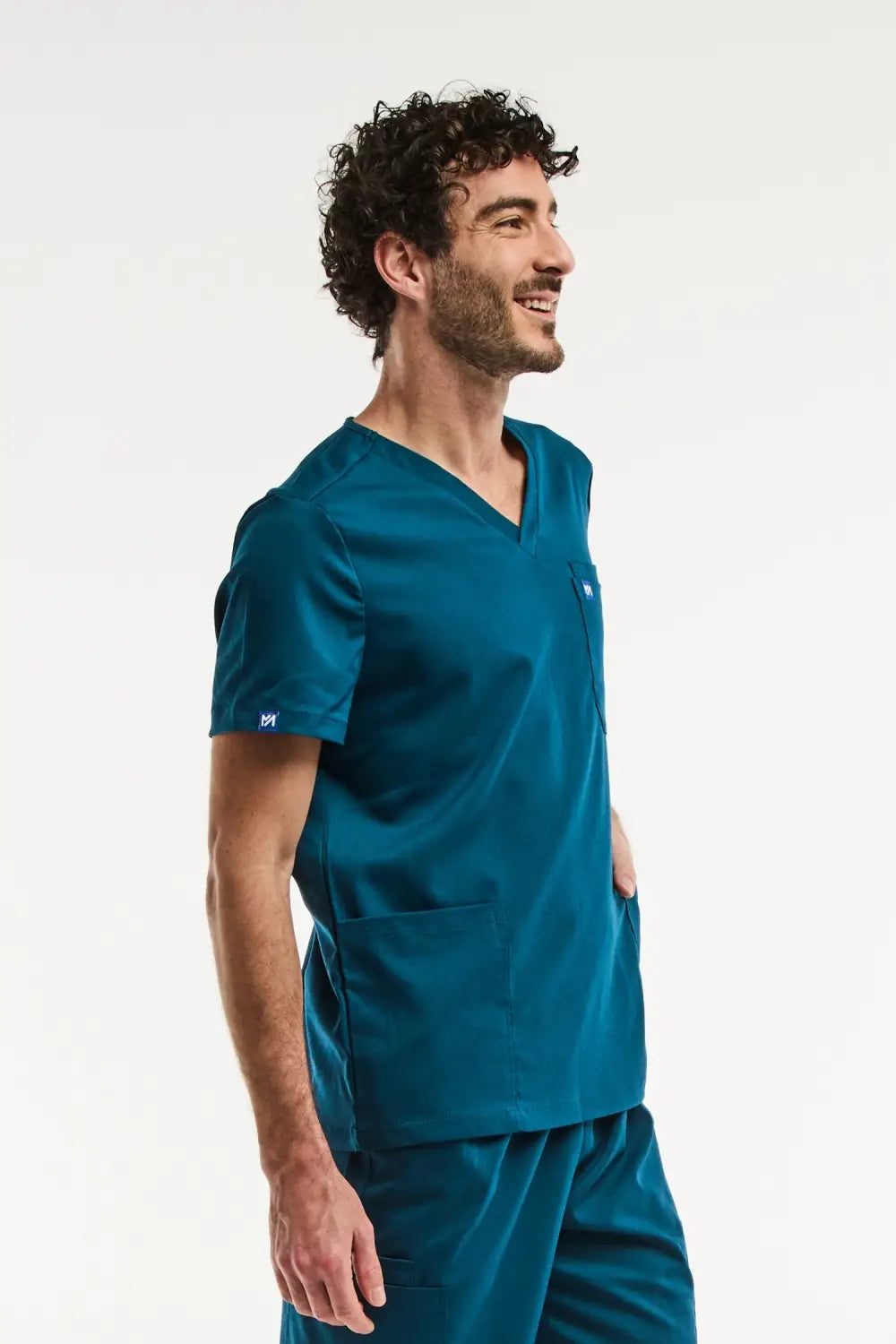Aelin LUCA tunique médicale homme vert turquoise