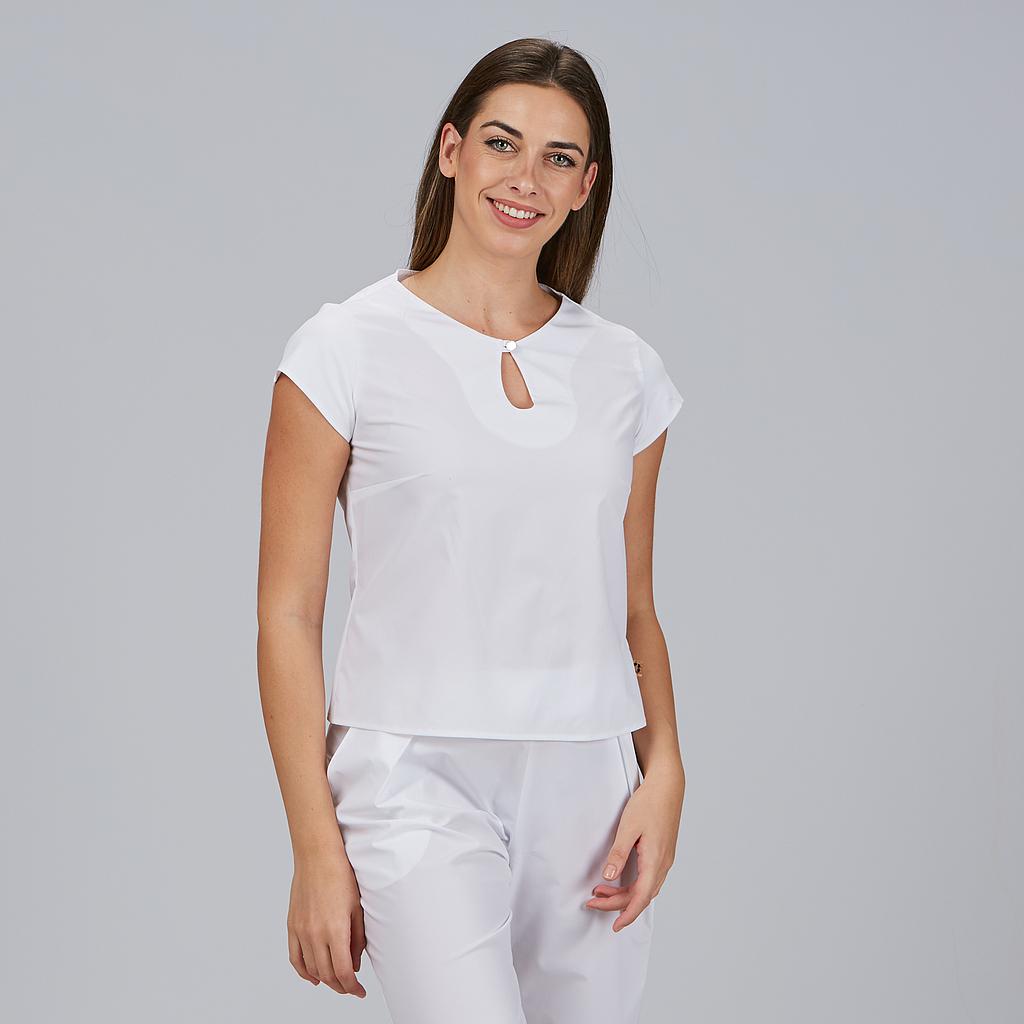 GARY'S Petra blouse femme noire manches courtes recyclée