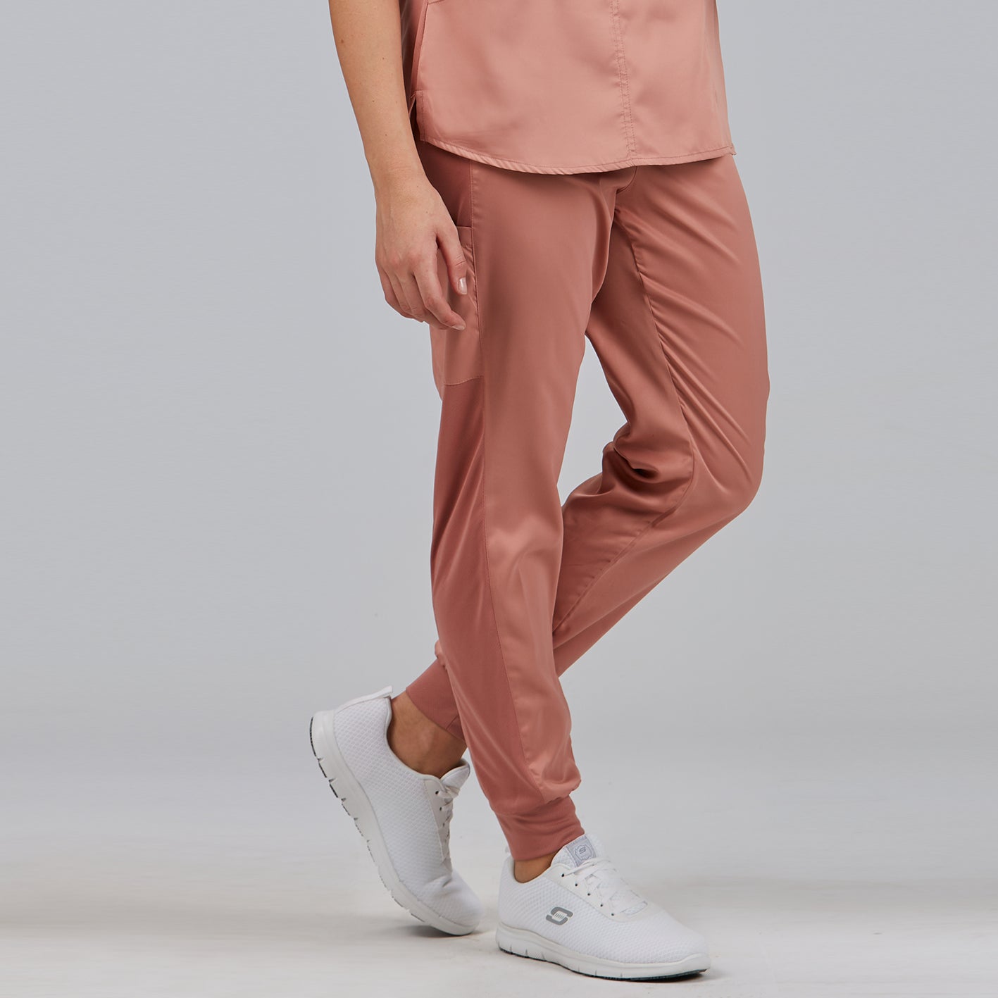 Gary's Pants pantalon jogger unisexe vert kaki peach