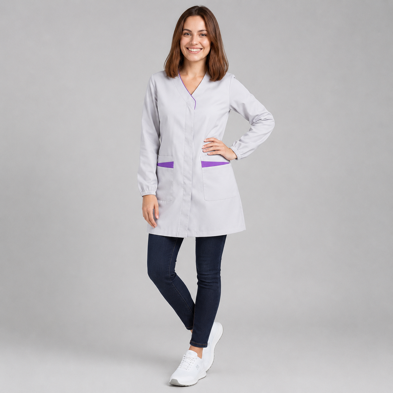 GARY'S Marisa blouse femme turquoise M antibactérienne